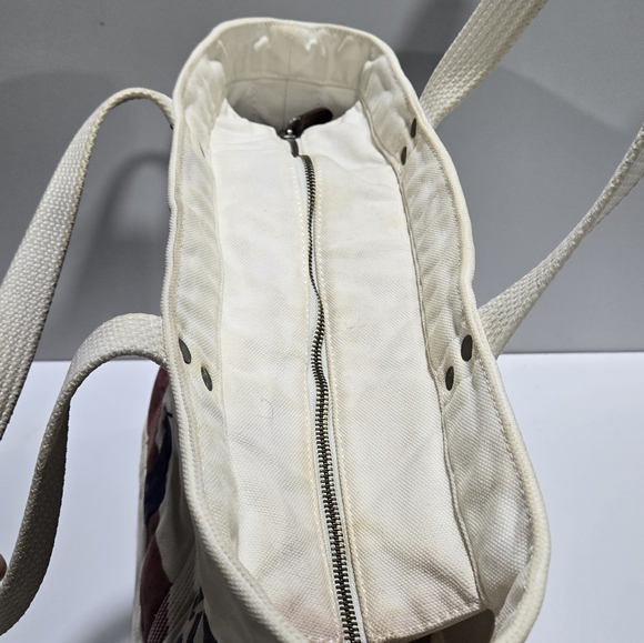 Vtg Polo Ralph Lauren Big Pony Heavy Canvas Tote Book Bag Rare Distressed Preppy - Picture 13 of 16